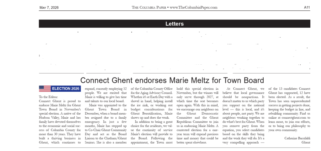 Screenshot of letter to the editor by Catherine Barufaldi, published in The Columbia Paper on May 7, 2026
